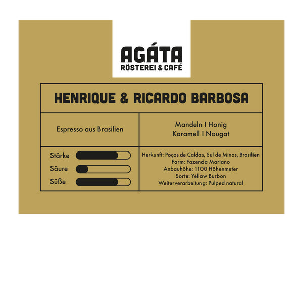 Barbosa Espresso 250g ganze Bohnen