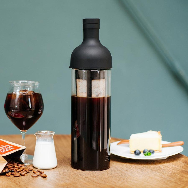 Cold Brew Flasche Glas schwarz Hario Filter-in Coffee Bottle