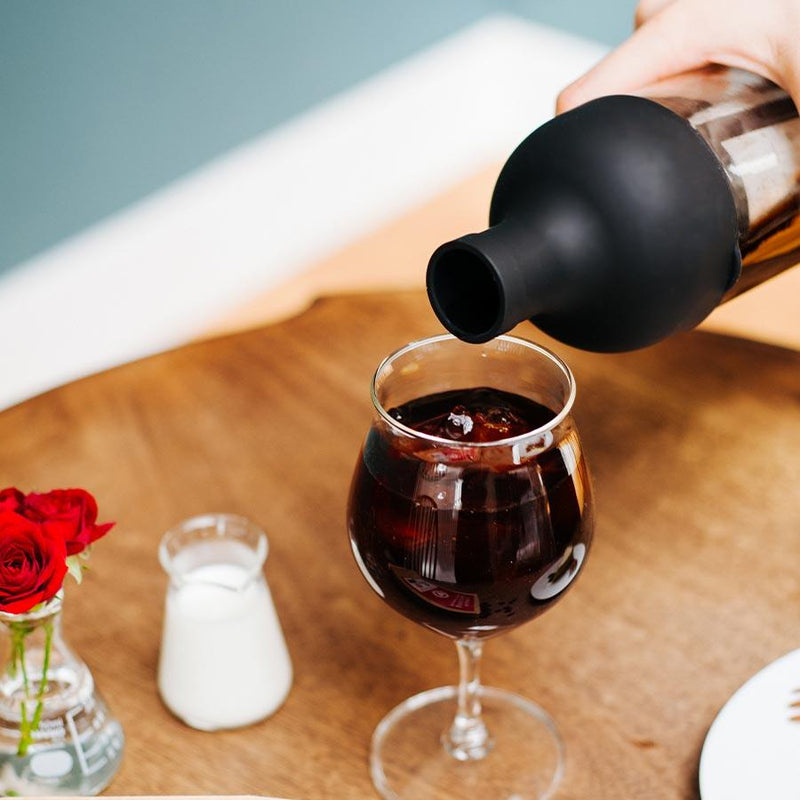 Cold Brew Flasche Glas schwarz Hario Filter-in Coffee Bottle