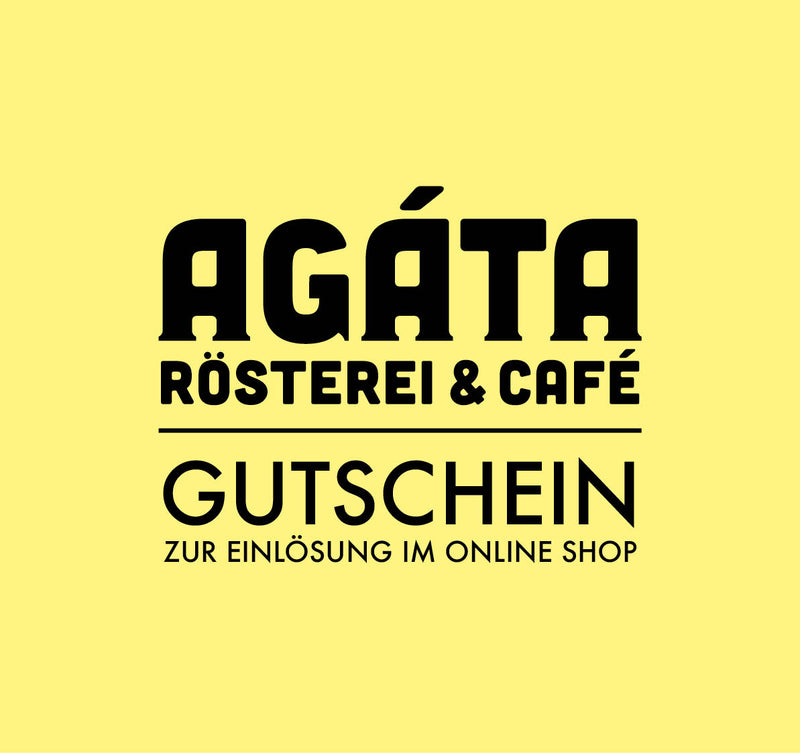 AGÁTA Gutschein | zur Einlösung im Online Shop | Zustellung per Mail