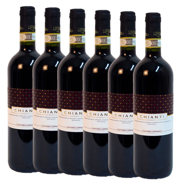 6 Flaschen Wein Chianti DOCG Fattoria Loppiano 0,75 l
